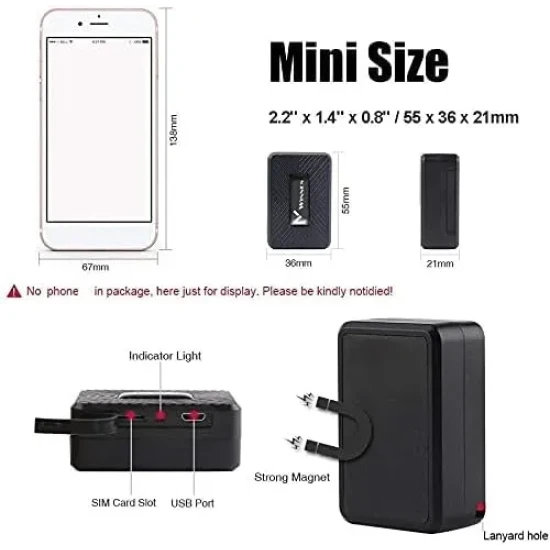 TKSTAR TK913 mini hordozható  1500mAh mágneses  gps nyomkövető tracker